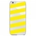 CRYSIP6PLUSBANDESJAUNES - Coque rigide pour Apple iPhone 6 Plus avec impression Motifs bandes jaunes