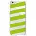 CRYSIP6PLUSBANDESVERTES - Coque rigide pour Apple iPhone 6 Plus avec impression Motifs bandes vertes