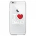 CRYSIP6PLUSCOEURBREIZH - Coque rigide pour Apple iPhone 6 Plus avec impression Motifs coeur rouge I Love Breizh