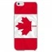 CRYSIP6PLUSDRAPCANADA - Coque rigide pour Apple iPhone 6 Plus avec impression Motifs drapeau du Canada