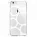 CRYSIP6PLUSRONDSBLANCS - Coque rigide pour Apple iPhone 6 Plus avec impression Motifs ronds blancs