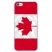 CRYSIPHONE5CDRAPCANADA - Coque rigide transparente pour Apple iPhone 5C avec impression Motifs drapeau du Canada