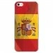 CRYSIPHONE5CDRAPESPAGNE - Coque rigide transparente pour Apple iPhone 5C avec impression Motifs drapeau de l'Espagne