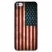 CRYSIPHONE5CDRAPUSAVINTAGE - Coque rigide transparente pour Apple iPhone 5C avec impression Motifs drapeau USA vintage