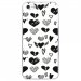 CRYSIPHONE5CLOVE1 - Coque rigide transparente pour Apple iPhone 5C avec impression Motifs Love coeur 1
