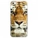 CRYSIPHONE5CTIGRE - Coque rigide transparente pour Apple iPhone 5C avec impression Motifs tête de tigre