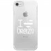 CRYSIPHONE7DRAPBREIZH - Coque rigide transparente pour Apple iPhone 7 avec impression Motifs drapeau Breton I Love Breizh