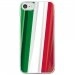 CRYSIPHONE7DRAPITALIE - Coque rigide transparente pour Apple iPhone 7 avec impression Motifs drapeau de l'Italie