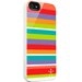 BELKIP5STRIPEROUGE - Coque Belkin Shield Stripes rouge orange iPhone 5 F8W124VFC00