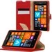 FOLIODRAGLUM625ROUGE - Etui folio à rabat latéral rouge pour Nokia Lumia 625 rabat articulé fonction stand