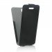 FONEX-FLIPSH862B - Etui Fonex vertical ultra-fin pour iPhone SE glossy noir