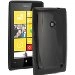 MINIGELNOIRUM520 - Coque Housse minigel noir glossy Lumia 520 Nokia