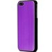 MOXCOVALU-IP5-VIO - Coque aluminium brossé violet pour Apple iPhone 5