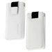 QUARO-WHITE - Etui elegant Nevox slim cuir blanc pour iPhone 4 et 4S