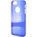 PURO_IP5CRYSTALBLE - Coque arrière Puro Crystal ultra fine bleue pour iPhone 5S