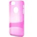 PURO_IP5CRYSTALROSE - Coque arrière Puro Crystal ultra fine rose pour iPhone 5