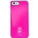 PURO_IP5SKULLROSE - Coque arrière Puro rose et doré skull pour iPhone 5