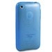 MINIGELONDEBL-IPHONE - Housse silicone motif ondes bleue pour iphone 3G & 3G S