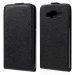 SLIMGRAINGALJ5NOIR - Etui Slim noir à rabat vertical pour Samsung Galaxy J5 SM-J500F