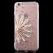 SOFTCRYSFLOWERIP6ROSE - Coque souple avec cristaux Fleur rose pour iPhone 6s