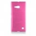 SOFTMETLUMIA735ROSE - Coque souple effet métallisé rose pour Nokia Lumia 735 et Lumia 730