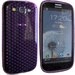 SOFTYDIAM-I9300VIO - Housse Softygel Diamond transparente violet Galaxy S3 i9300