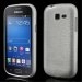 SOFTYMETALS7390BLANC - Coque souple en gel blanc effet métallisé pour Samsung Galaxy Trend-Lite S7390