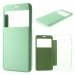 SVIEWS6EDGEPLUSVERT - Etui latéral vert SView pour Galaxy S6 Edge-Plus SM-G928 rabat avec fenêtre