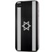 TOPALU-IP4ISRAEL - Plaque arrière repositionnable drapeau Israël pour iPhone 4 et 4S