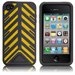 HTORQUE-IPHONE4-JA - Housse Case-Mate Torque bandes jaunes pour iPhone 4