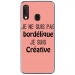 TPU0A40BORDELIQUEROSE - Coque souple pour Samsung Galaxy A40 avec impression Motifs Je ne suis pas bordélique rose