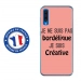 TPU0A50BORDELIQUEROSE - Coque souple pour Samsung Galaxy A50 avec impression Motifs Je ne suis pas bordélique rose