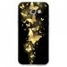TPU0A52017PAPILLONSDORES - Coque souple pour Samsung Galaxy A5-2017 SM-A520F avec impression Motifs papillons dorés