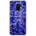 TPU0A8PLUS18ARABESQUEBLEU - Coque souple pour Samsung Galaxy A8-Plus 2018 avec impression Motifs arabesque bleu