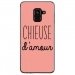 TPU0A8PLUS18CHIEUSEROSE - Coque souple pour Samsung Galaxy A8-Plus 2018 avec impression Motifs Chieuse d'Amour rose