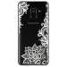 TPU0A8PLUS18LACEBLANC - Coque souple pour Samsung Galaxy A8-Plus 2018 avec impression Motifs Lace blanc