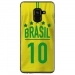 TPU0A8PLUS18MAILLOTBRESIL - Coque souple pour Samsung Galaxy A8-Plus 2018 avec impression Motifs Maillot de Football Brésil