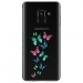 TPU0A8PLUS18PAPILLONS - Coque souple pour Samsung Galaxy A8-Plus 2018 avec impression Motifs papillons colorés