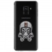 TPU0A8PLUS18SKULLCASQUE - Coque souple pour Samsung Galaxy A8-Plus 2018 avec impression Motifs tête de mort avec un casque de