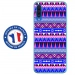 TPU0GALA70AZTEQUEBLEUVIO - Coque souple pour Samsung Galaxy A70 avec impression Motifs aztèque bleu et violet