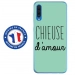 TPU0GALA70CHIEUSETURQUOISE - Coque souple pour Samsung Galaxy A70 avec impression Motifs Chieuse d'Amour turquoise