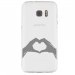 TPU0GALS7MAINCOEUR - Coque souple pour Samsung Galaxy S7 SM-G930 avec impression Motifs mains en forme de coeur