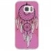 TPU0GALS7REVEROSE - Coque souple pour Samsung Galaxy S7 SM-G930 avec impression Motifs attrape rêve sur fond rose