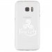 TPU0GALS7TRISKEL - Coque souple pour Samsung Galaxy S7 SM-G930 avec impression Motifs Triskel Celte blanc