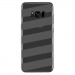 TPU0GALS8PLUSBANDESGRISES - Coque souple pour Samsung Galaxy S8 Plus avec impression Motifs bandes grises
