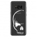 TPU0GALS8PLUSCRANE - Coque souple pour Samsung Galaxy S8 Plus avec impression Motifs crâne blanc