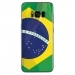 TPU0GALS8PLUSDRAPBRESIL - Coque souple pour Samsung Galaxy S8 Plus avec impression Motifs drapeau du Brésil