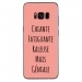 TPU0GALS8PLUSGENIALEROSE - Coque souple pour Samsung Galaxy S8 Plus avec impression Motifs Chiante mais Géniale rose