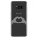 TPU0GALS8PLUSMAINCOEUR - Coque souple pour Samsung Galaxy S8 Plus avec impression Motifs mains en forme de coeur