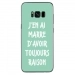 TPU0GALS8PLUSRAISONTURQUOISE - Coque souple pour Samsung Galaxy S8 Plus avec impression Motifs marre d'avoir raison turquoise